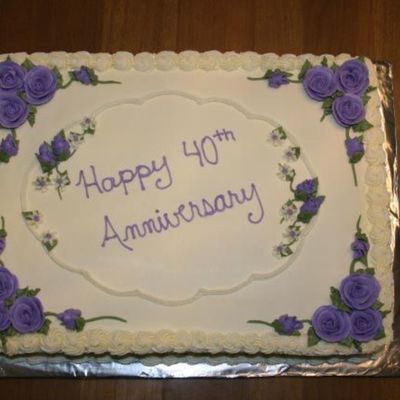 40Th Anniversary Cake