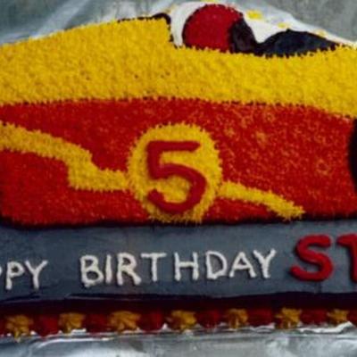 Racing Car Cake Alternate Colors