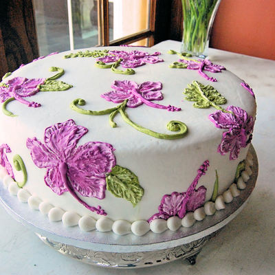 Brush Embroidery Hibiscus