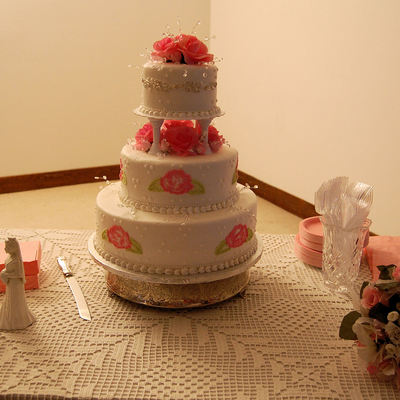 Embroidery Rose Cake