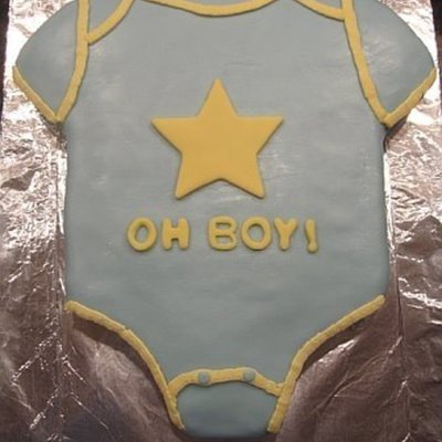Onesie Shower Cake