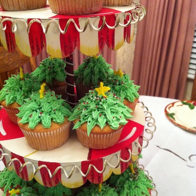 Christmas Tree Cupcakes