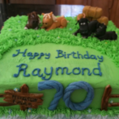 Farm Birthday Cake