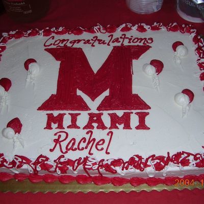 Miami Grad Cake