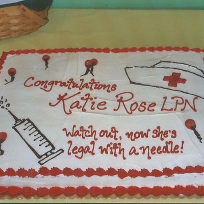 Nursing School Grad Cake