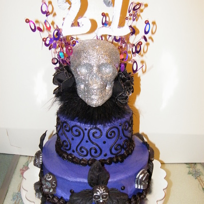 Skull Birthday Cake