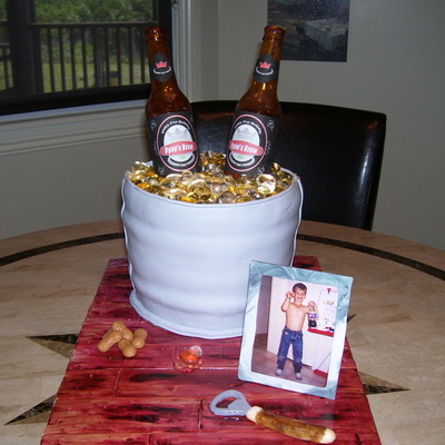 21St Birthday Beer Bucket Cake