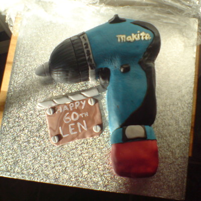 Makita Power Drill Birthday Cake
