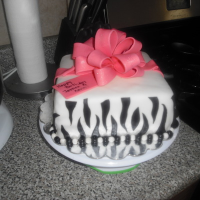 Zebra Print With Bow