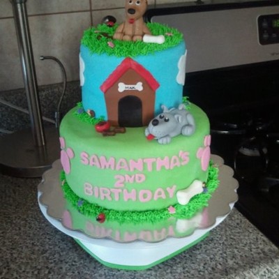 Doggy Birthday Cake