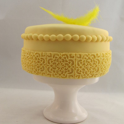 Yellow Cake With Filligran Mold