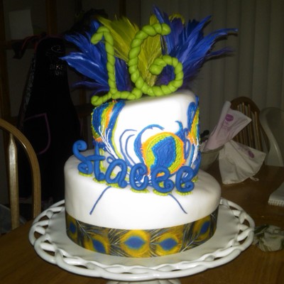 Peacock Feather Sweet 16