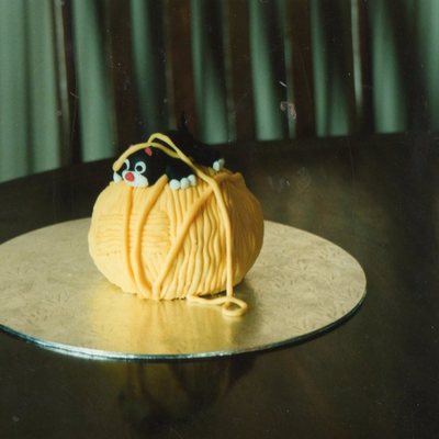 Cat On A Ball Of Wool