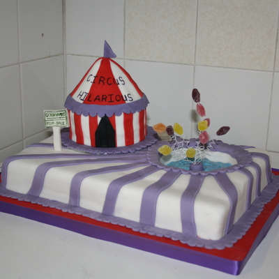 Circus Hilarious Tent Cake