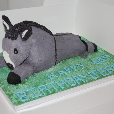 3D Grey Donkey