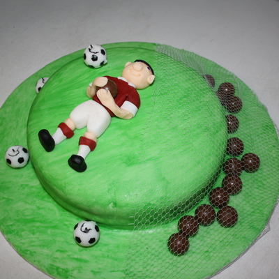 Football Player On A Football Pitch