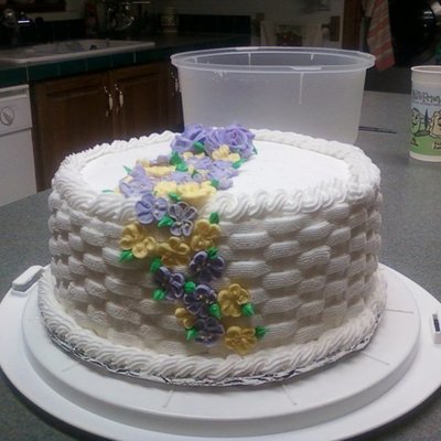 Class Basketweave Cake