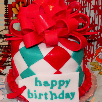 Argyle Birthday Cake