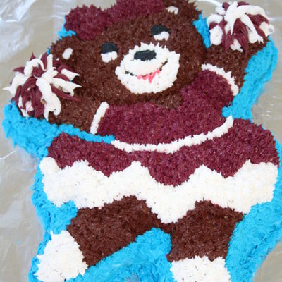 Cheerleader Bear Cake