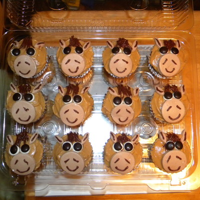Coordinating Horse Cupcakes