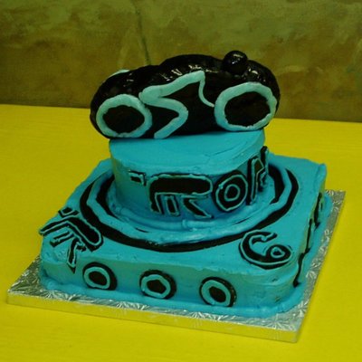 Tron Legacy Inspired Cake