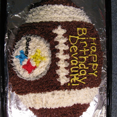 Steelers Football Birthday Cake