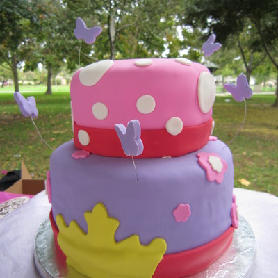 Fancy Nancy 2 Tier Cake