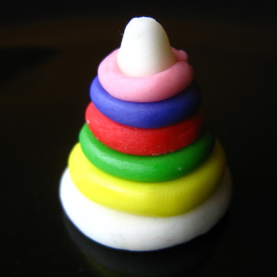 Stacking Rings Baby Shower Topper