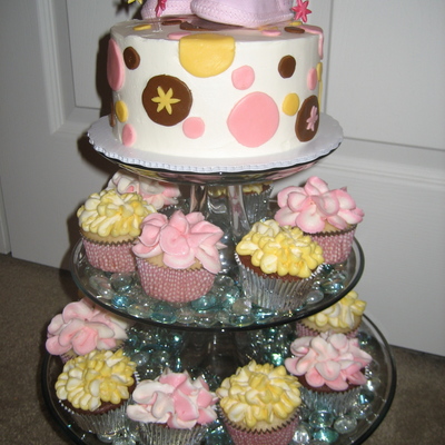 Baby Shower Cup Cakes