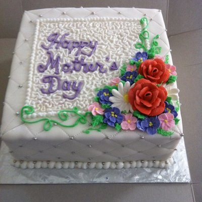 Quilted Mother's Day Cake