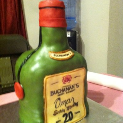 Buchanan's Whiskey B-Day Cake