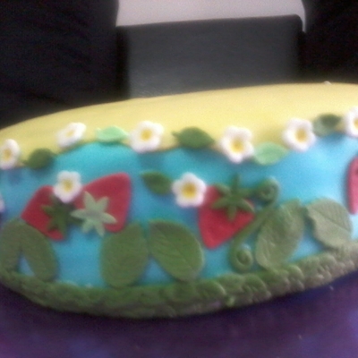 Strawberry And Blossoms