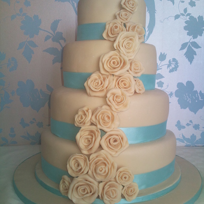 White Chocolate Covered Cake