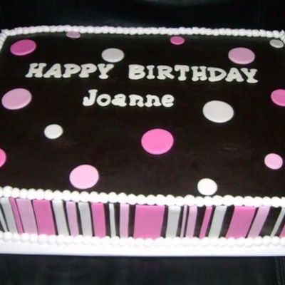 Brown And Pink Birthday