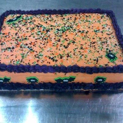 Halloween Sheet Cake