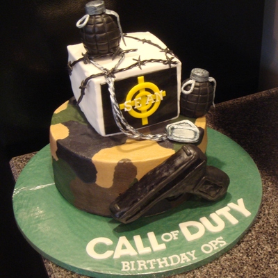 Call Of Duty Birthday Cake