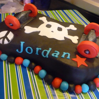 Skateboard Birthday Cake