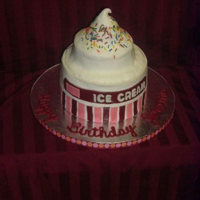 Soft Serve Ice Cream Cake