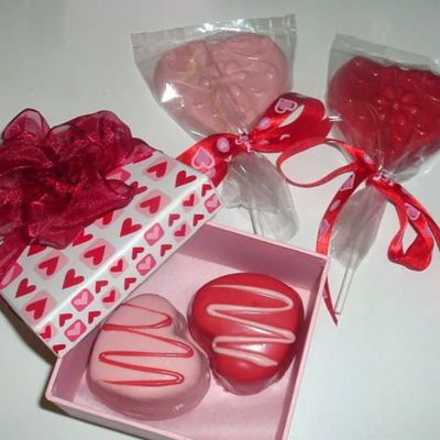Candy Hearts And Little Cakes.