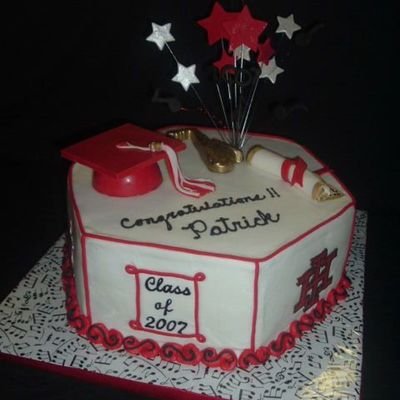Red And White Graduation