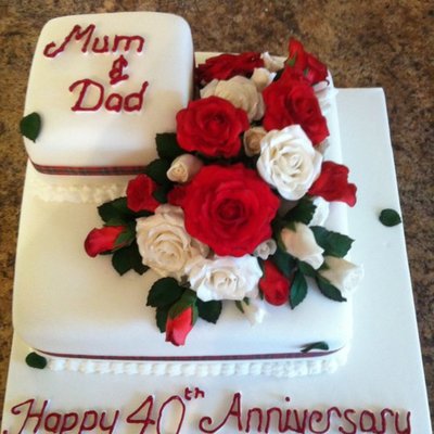 40Th Anniversary Cake