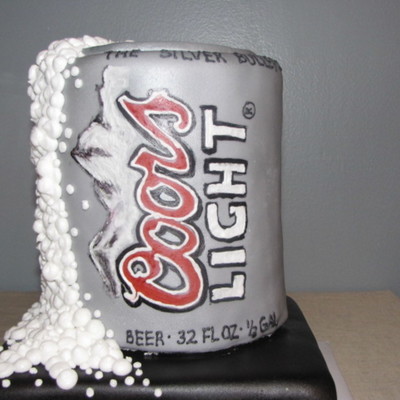 Coor's Light Beer Can Cake
