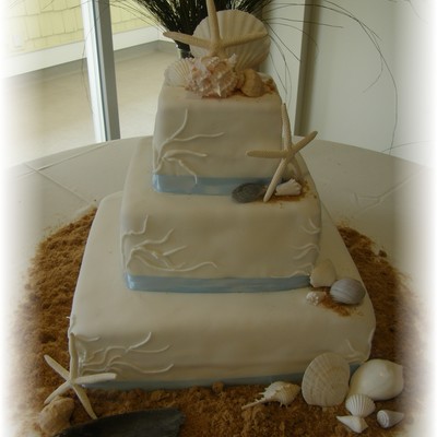 Beach Wedding Cake