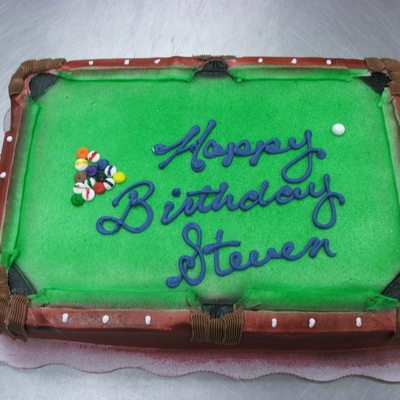 Pool Table Cake