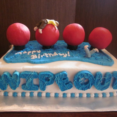 Wipe Out Birthday Cake