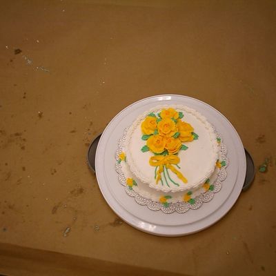 Wilton Course I Rose Cake...