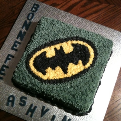 Batman Logo Birthday Cake