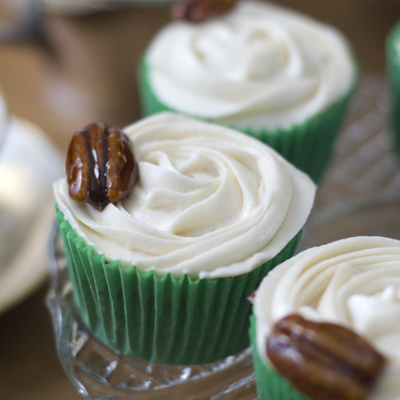 Maple Syrup And Pecan Cupcakes