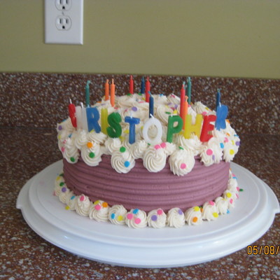 Swirly Birthday Cake