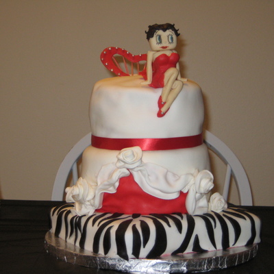 Betty Boop Valentine's Day Cake